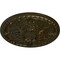 Ekena Millwork Tristan Ceiling Medallion (Fits Canopies up to 6 1/4"), Hand-Painted Green Gold, 32 3/8"OD x 3 1/2"P CM32TNGGS - alternate 4